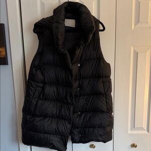ATHLETA Long Hooded Puffer Vest (L)